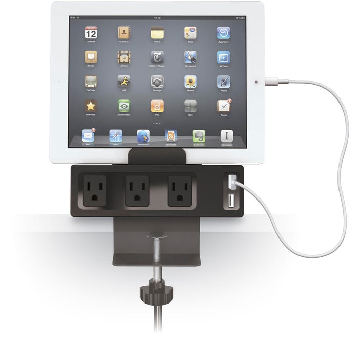 MooreCo Clamp Mount Outlet and USB Charger