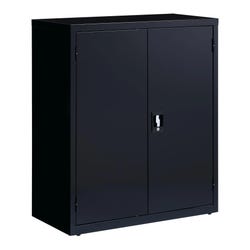 Hirsh Storage Cabinet, 36 x 18 x 42 Inches, Black