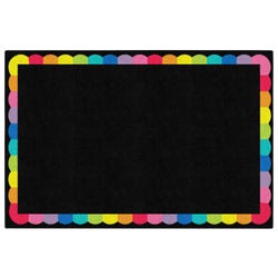 Schoolgirl Style Rainbow Scallop Border, Rectangle 4002509