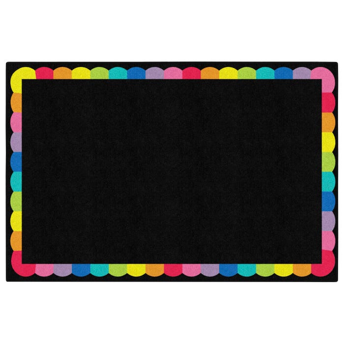 Flagship Carpets Rainbow Scallop Border Carpet, Rectangle