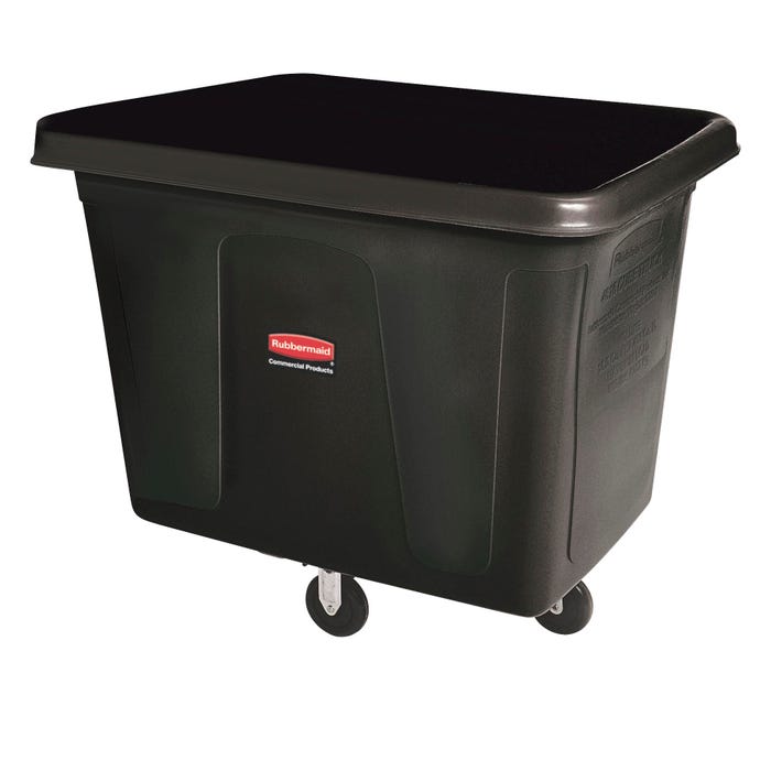 Rubbermaid Commercial 300-Pounds Capacity Cube Truck, Black, 26 x 38 x 28-1/8 Inches, Black