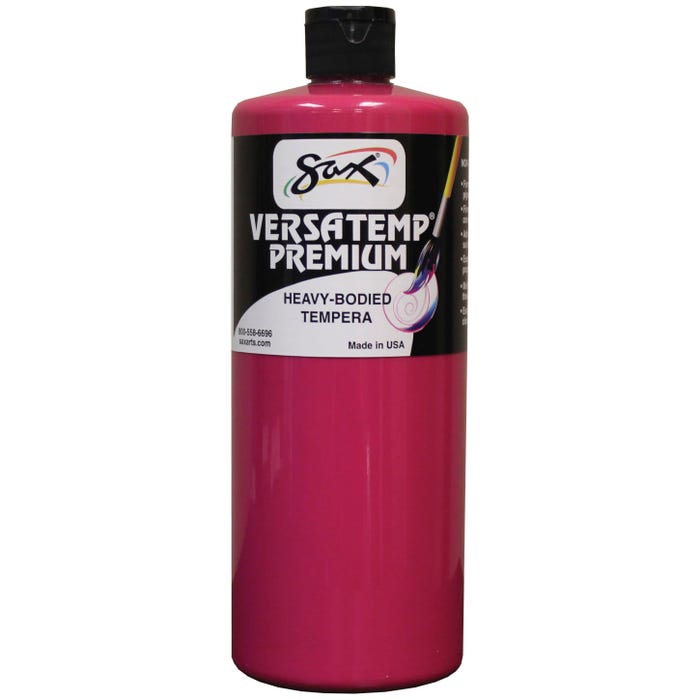 Sax Versatemp Premium Heavy-Bodied Tempera Paint, 1 Quart, Magenta