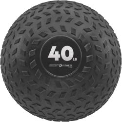 Champion Sports Rhino Fitness Slam Ball, 40 Pounds, 11 Inch Diameter, Black, Item Number 2096723