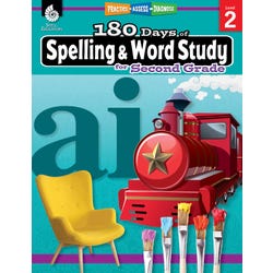 Shell Education 180 Days of Spelling and Word Study for Second Grade