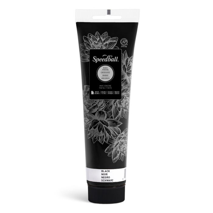 Speedball Water Soluble Block Printing Ink, Black, 5 Ounces