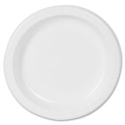 Dixie Foods Basic Paper Plates, 8 in, White, Pack of 4, Item Number 1541730