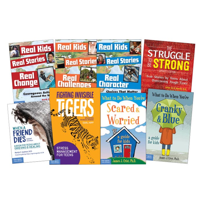 Free Spirit Publishing Mental Health Middle School and Teens Collection, Set of 8