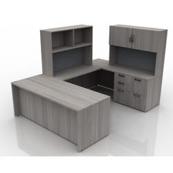 AIS Calibrate Series Typical 18 Admin Desk, 8-1/2 x 6 Feet 4000700