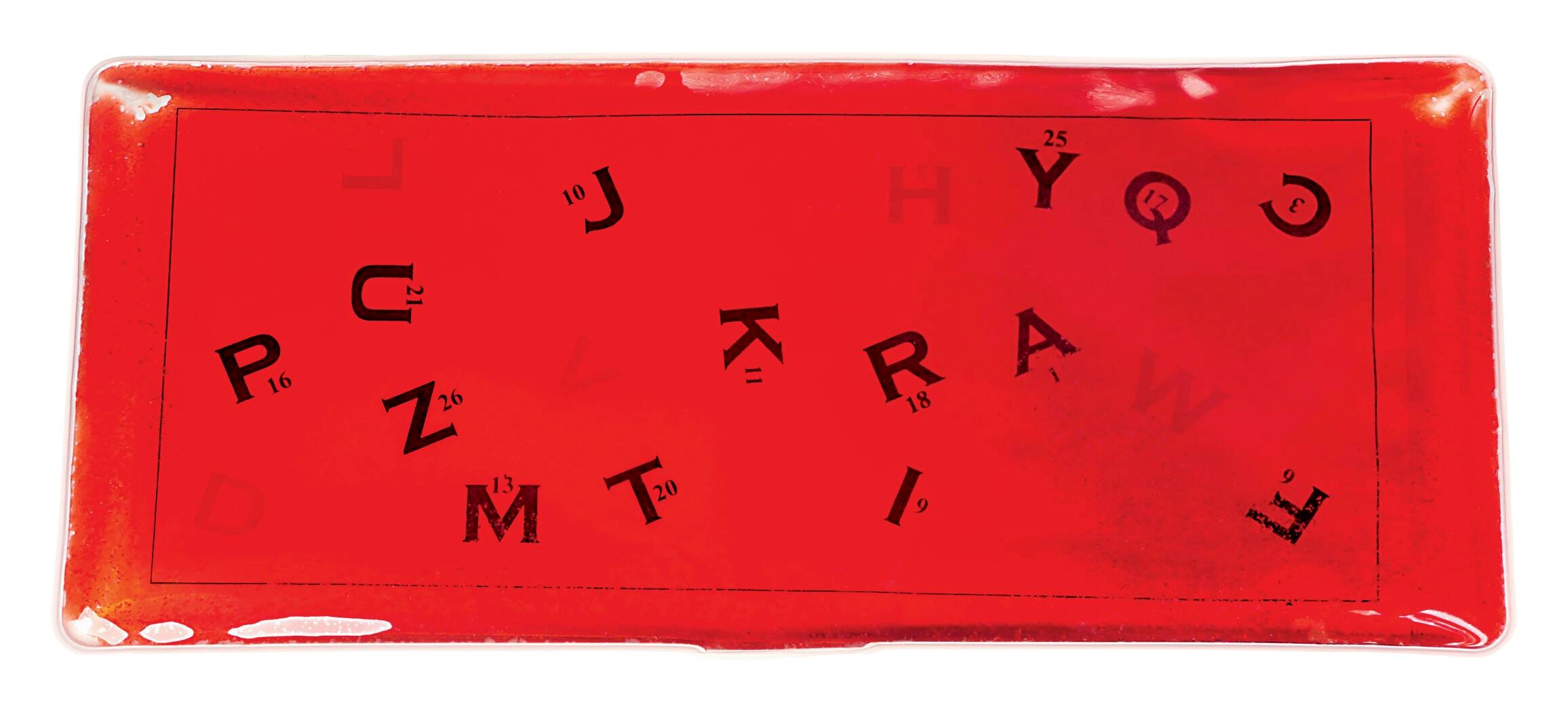 Alpha-Numeric Gel Pad, Jumbled Alphabet 2121811