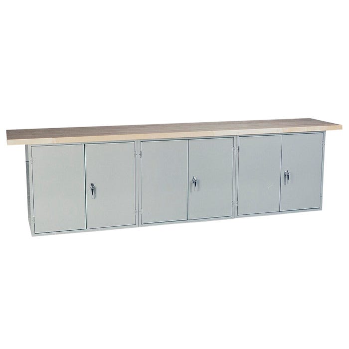 Montisa Wall/Island Bench with 2 Door Cabinet