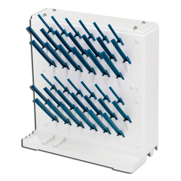 Scienceware LAB-AIRE II Wall Mount Drying Rack, ABS Plastic, White, 2-Tier