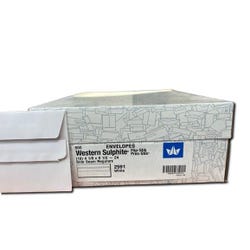 Western State #10 Regular, Flip-Stik, Self-Sealing Envelope, White, Box of 500 2149480