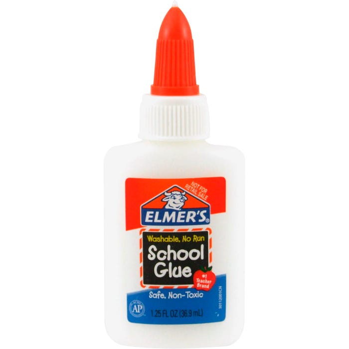 Elmer's Liquid School Glue, 1-1/4 Ounces, White, Pack of 12