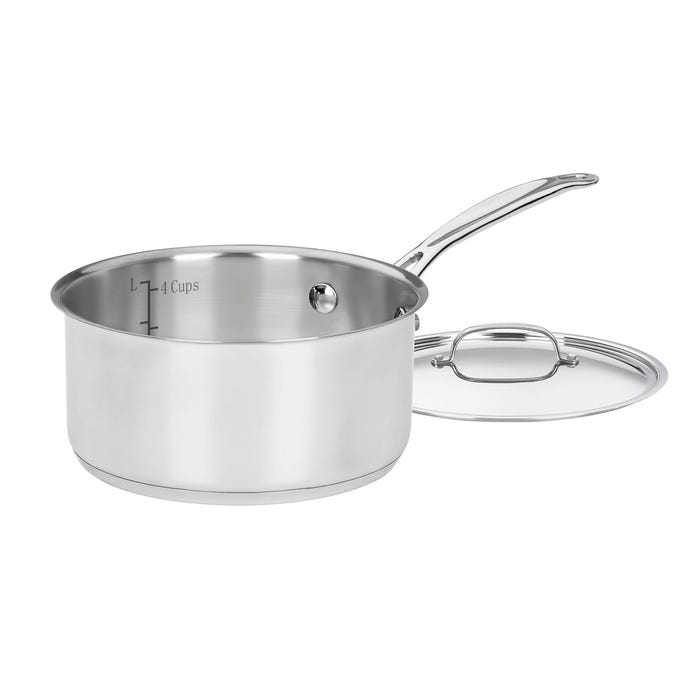Cuisinart Chef's Classic Stainless Saucepan with Cover, 1-1/2 Quarts