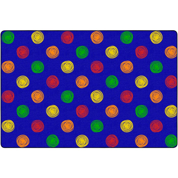Childcraft Doodle Dots Carpet, Rectangle
