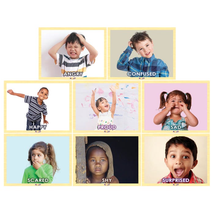 Mojo Education Range of Emotions Children's Puzzle Set, 8 Puzzles