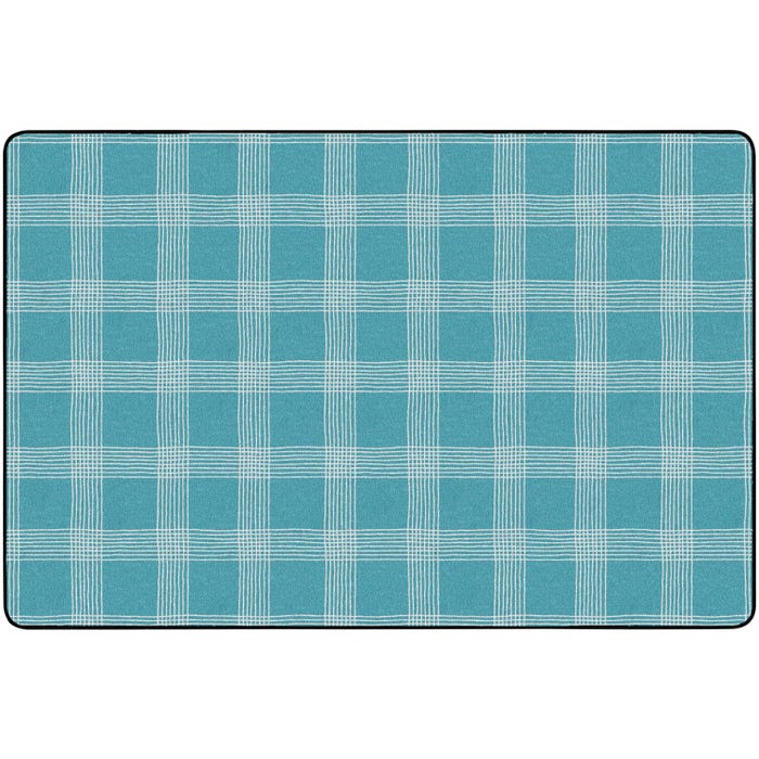 Childcraft Peaceful Plaid Carpet, Rectangle
