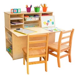 Childcraft Single-Sided Junior Writing Center, For Two Students, 36-1/4 x 29-1/2 x 32-1/4 Inches 1301526