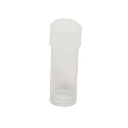 Delta Education Vials with Caps, 1/2 x 1-1/2 Inches, Clear, Pack of 16