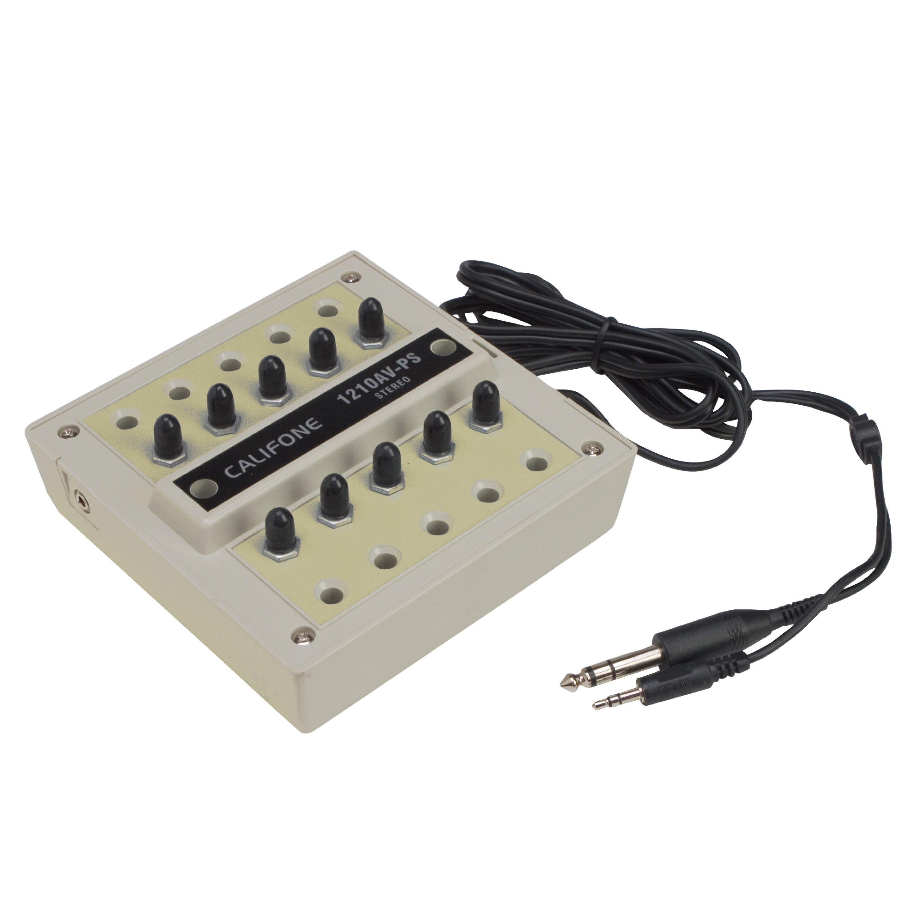 Image for Califone 1210AV-PS 10 Position Jackbox with Volume Control, Beige from School Specialty