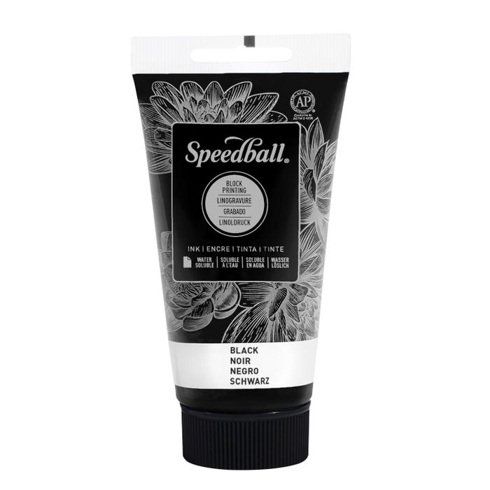 Speedball Water Soluble Block Printing Ink, Black, 2-1/2 Ounces