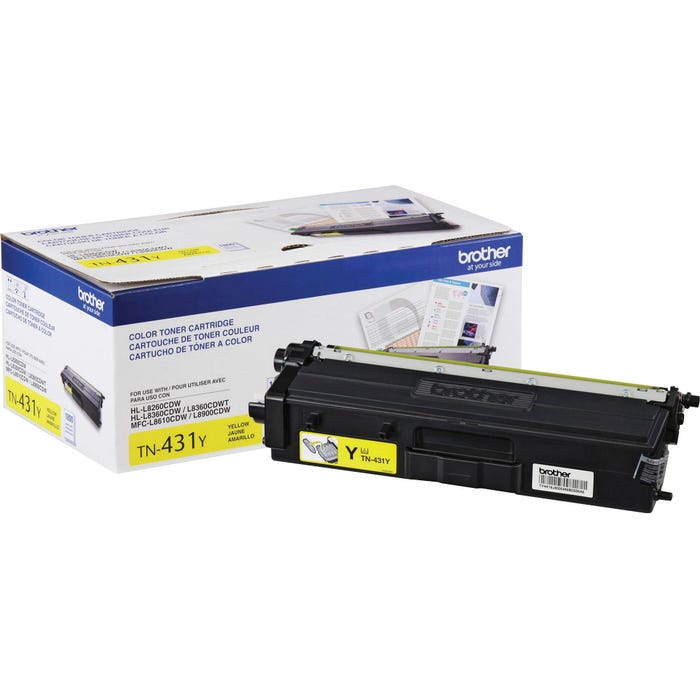 Brother Ink Toner Cartridge, TN431Y, Yellow
