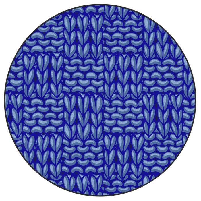 Childcraft Basketweave Carpet, Round