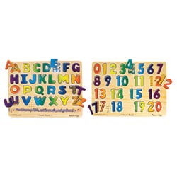Melissa & Doug Alphabet & Numbers Sound Puzzles, Set of 2, Item Number 2051360