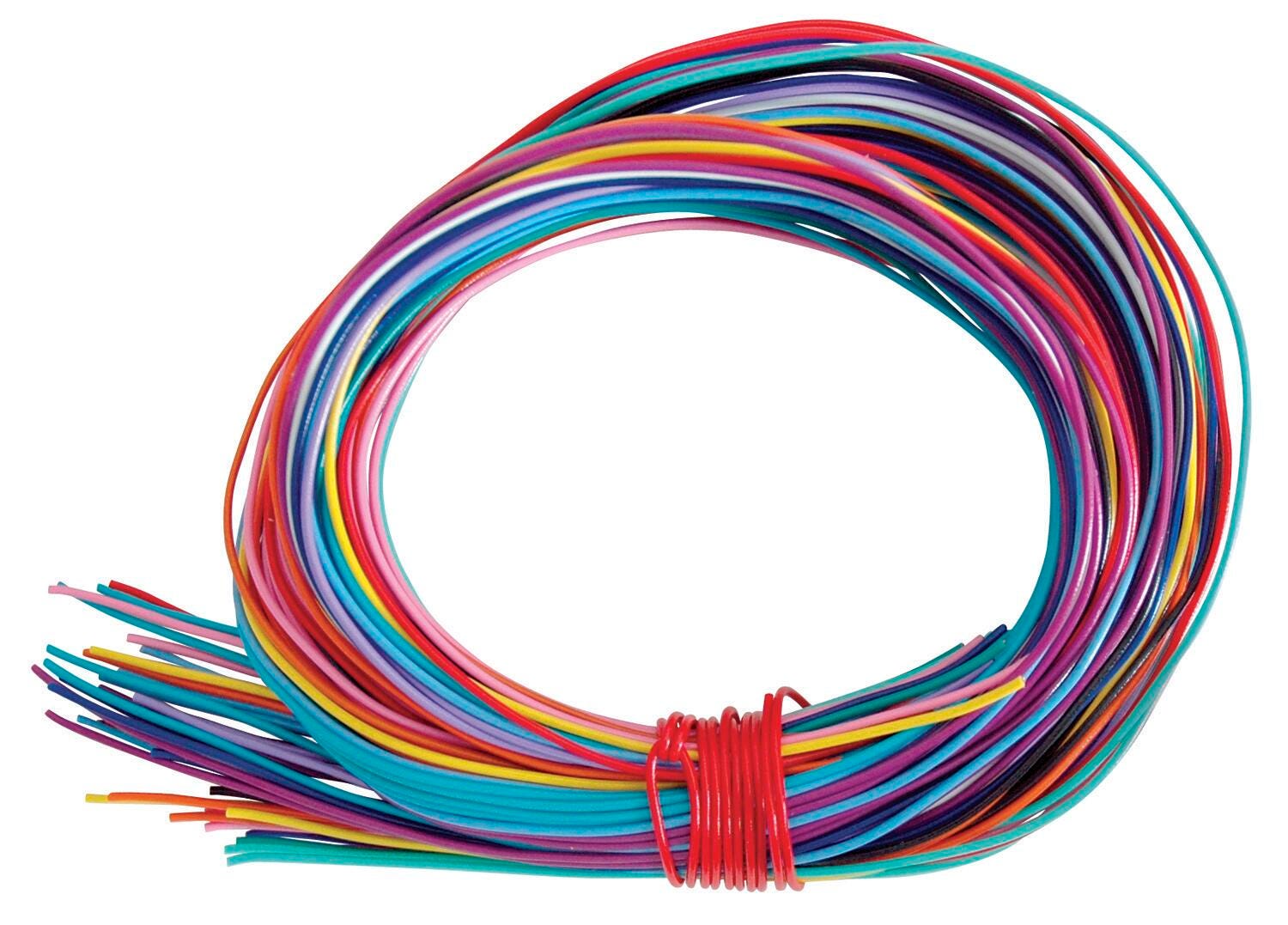 Twisteezwire Craft Sculpture Wire, 125 Feet, Assorted Colors, Pack of 50 Item Number 427502