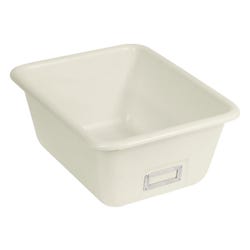 Shirley K's T-134 Storage Bin, 14-1/2 x 11-1/2 x 6-1/4 Inches, Ivory