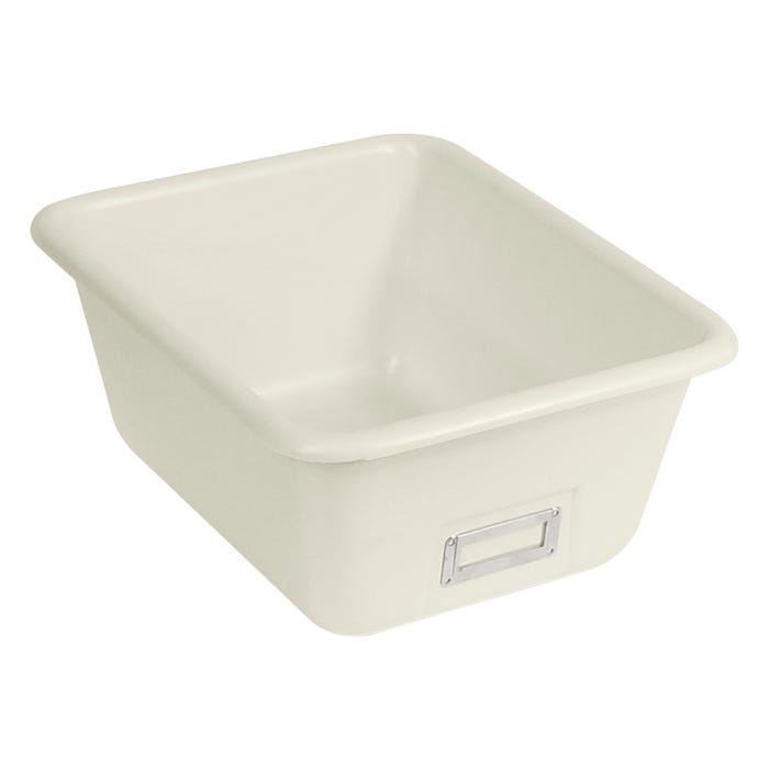 Shirley K's T-134 Storage Bin, 14-1/2 x 11-1/2 x 6-1/4 Inches, Ivory