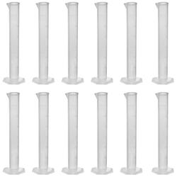 Eisco Labs Graduated Cylinder, Polypropylene, 50mL, Pack of 12