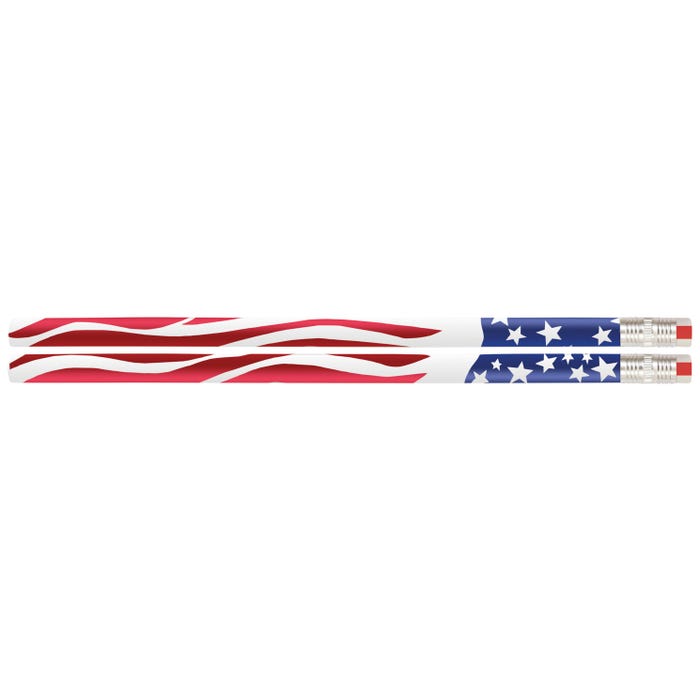 Musgrave Pencil Co. Ole Glory Pencils, Pack of 12