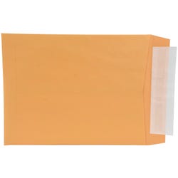 Image for School Smart Kwik-Tak Envelopes, 10 x 13 Inches, 28 lb, Kraft Brown, Box of 100 from School Specialty