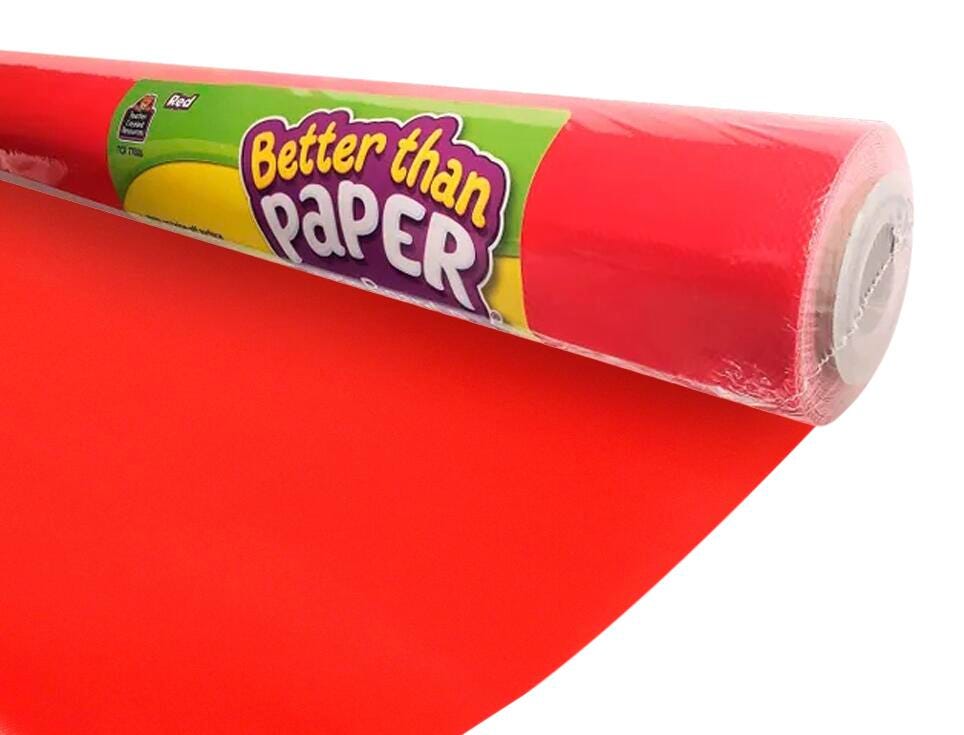 Image for Teacher Created Resources Better Than Paper Bulletin Board Roll, Red from School Specialty