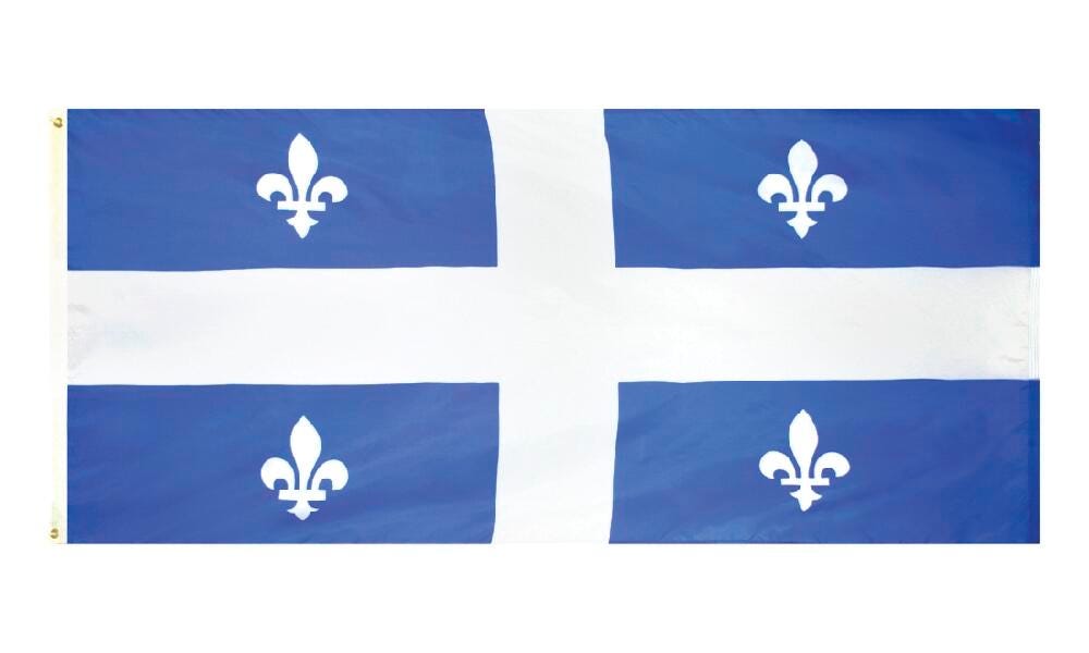 Image for Annin Quebec Flag, Nylon, 3 x 6 Feet from School Specialty