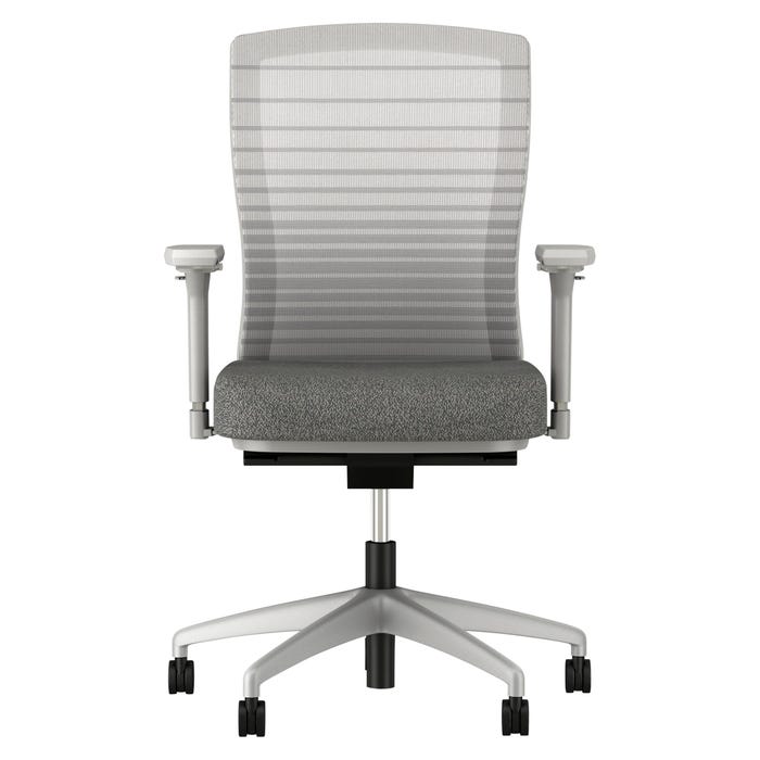 Affordable Interior Systems Natick High-Back Task Chair, 26 x 24 x 45 Inches, Gray