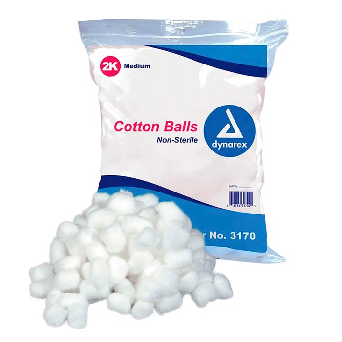 School Health Non-Sterile Cotton Ball, Medium, Pack of 2000