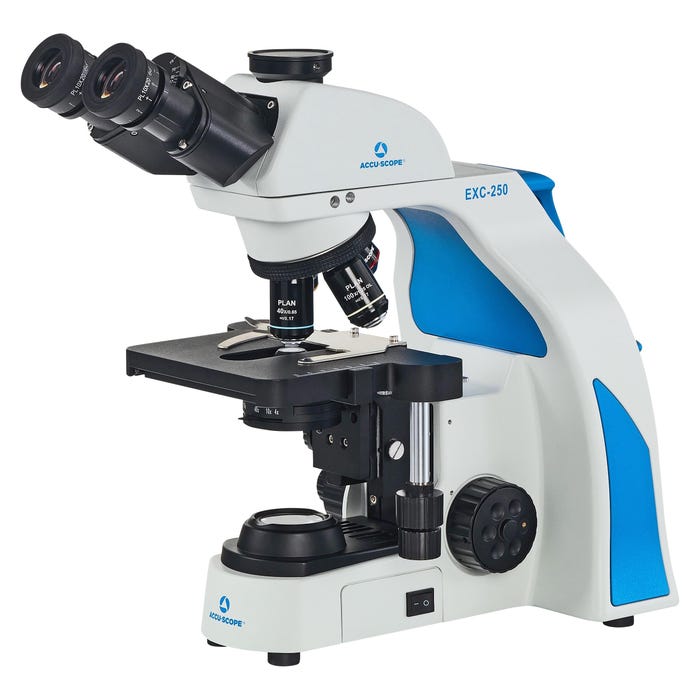 Accu-Scope EXC-250-40 Trinocular Compound Microscope with XY Stage and Abbe Condenser