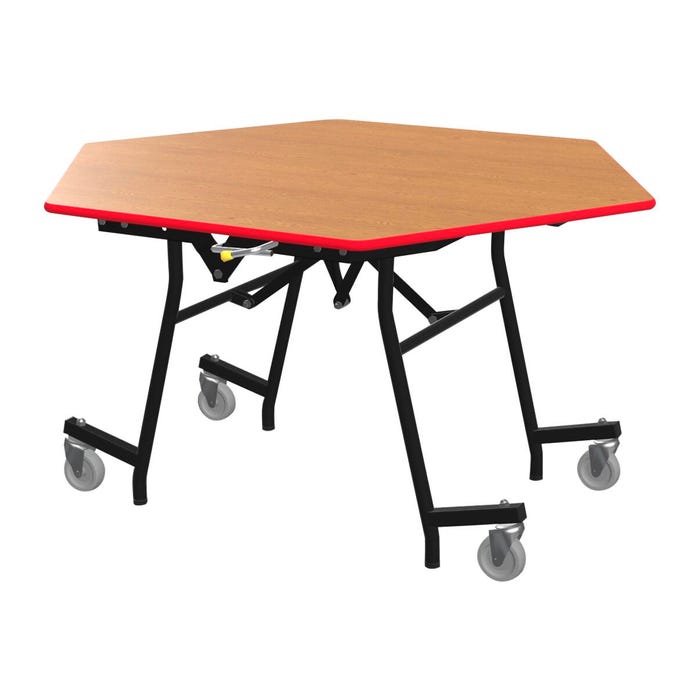 Classroom Select Mobile Easyfold Table, Hexagon