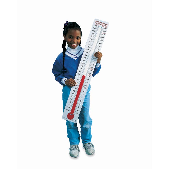 Frey Scientific Celsius/Fahrenheit Demonstration Thermometer, 5 x 35 Inches