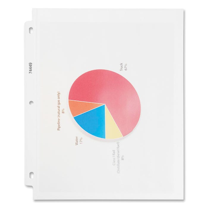 Business Source Sheet Protectors, Heavyweight, 3.3 Mil, Non-Glare, Pack of 100