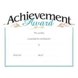 Hammond & Stephens Raised Print Achievement Recognition Award, 11 x 8-1/2 inches, Pack of 25, Item Number 2103104