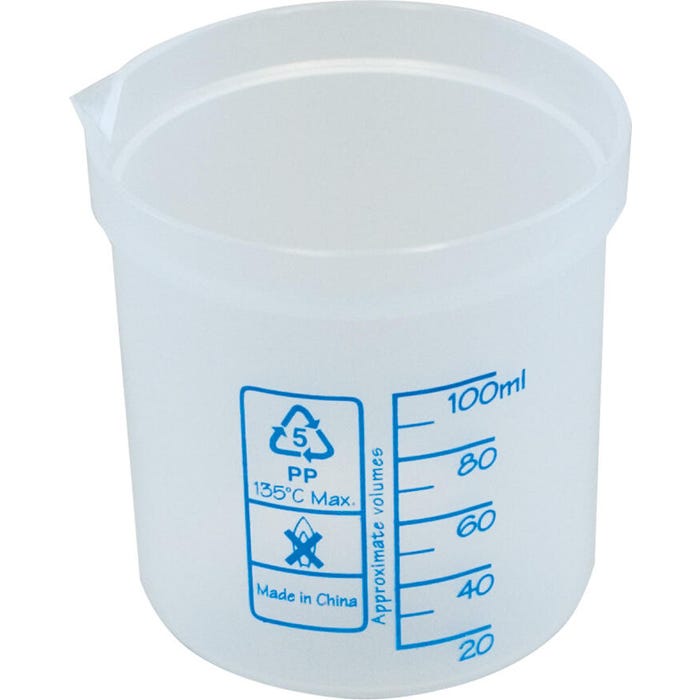 Delta Education Beaker, 100 Milliliter, Pack of 4