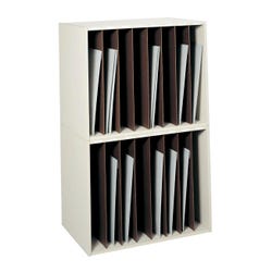 Safco Art Rack with Dividers, 36 x 24-1/4 x 29 Inches, Putty 600489