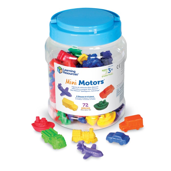 Learning Resources Mini Motors Counters, Set of 72