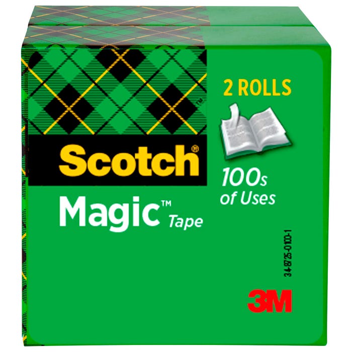 Scotch 810 Magic Tape, 0.50 x 1296 Inch, Matte Clear, Pack of 2