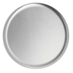 Kratos Central Exclusive Aluminum Coupe Style Pizza Pan, 12 Inch Diameter, Silver