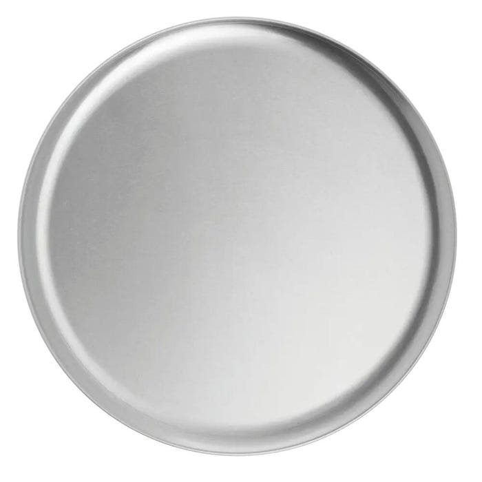 Kratos Central Exclusive Aluminum Coupe Style Pizza Pan, 12 Inch Diameter, Silver