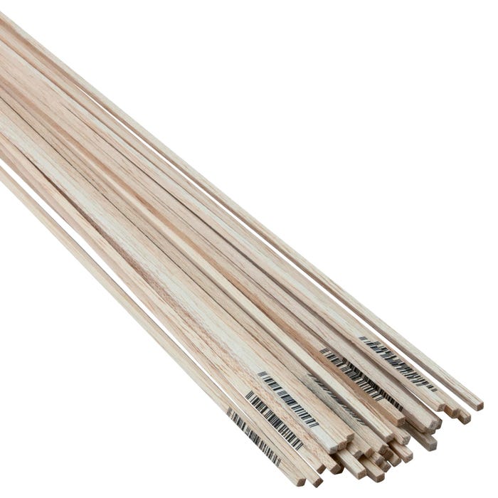 Midwest Products Balsa Strip, 1/8 x 1/8 x 36 Inches, Pack of 36